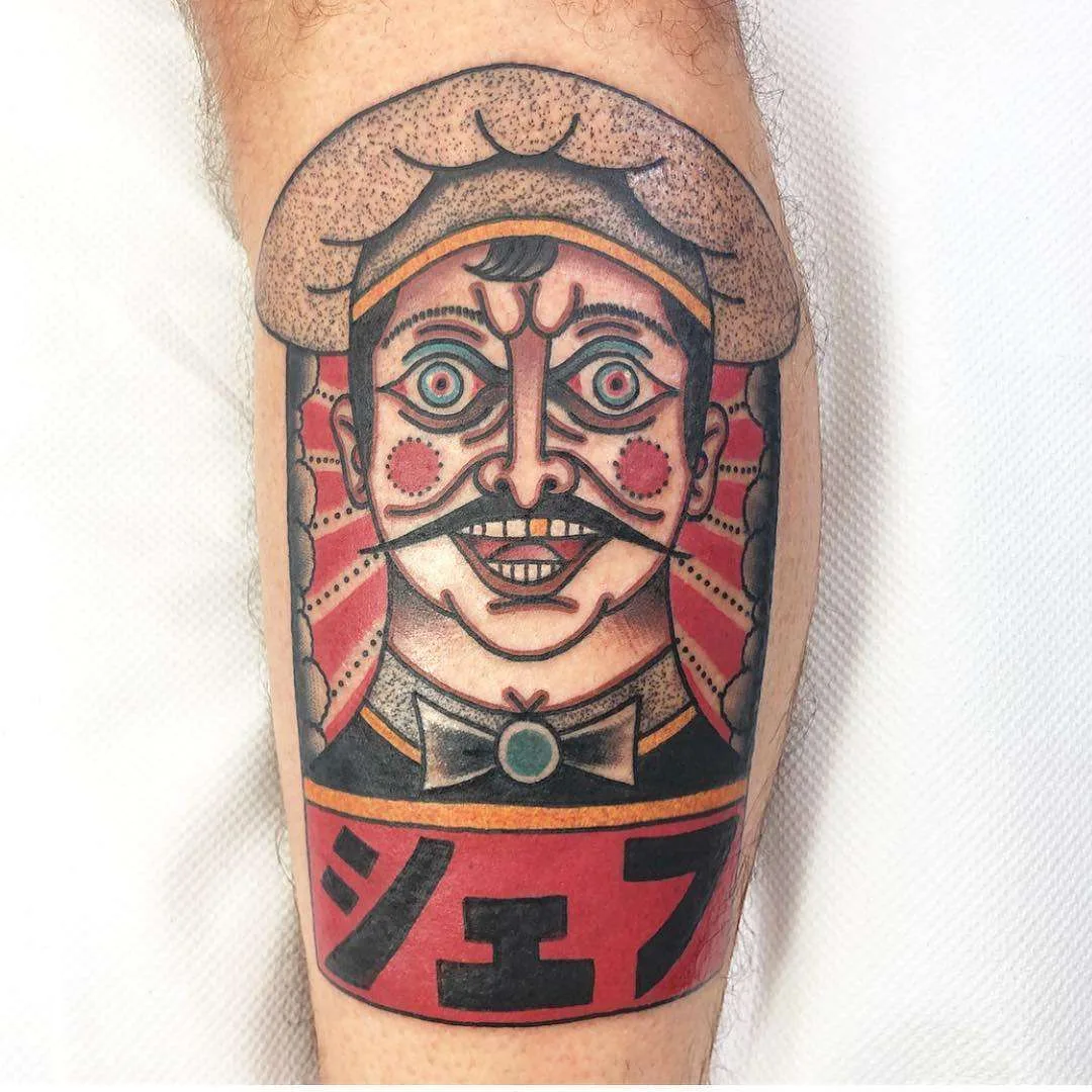 Tattoo artist Mario Teide, authors style color surrealistic traditional tattoo | United Kingdom, London