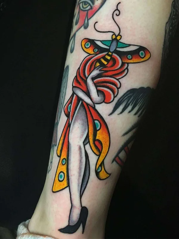 color traditional Tatuagem em forearm #22390 | Tatuador Britney Goodman