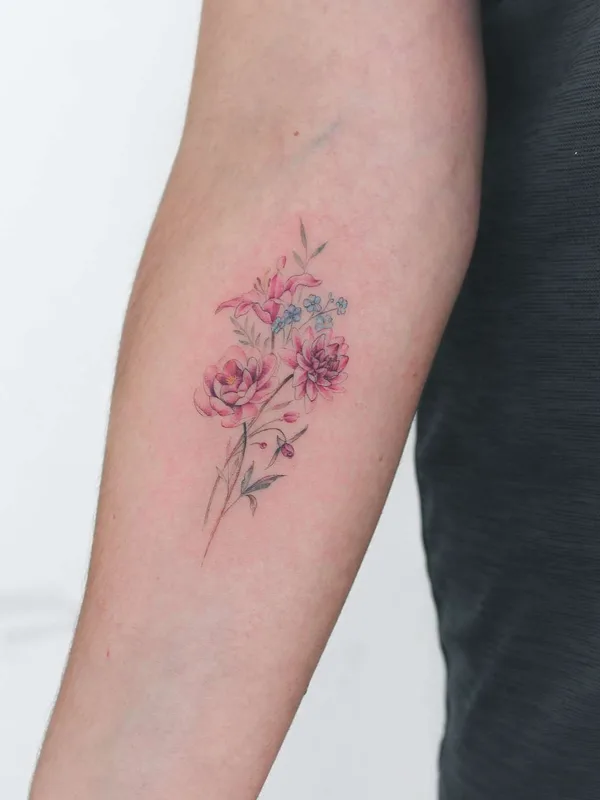 color botanic tattoo on forearm #22204 | Tattoo Artist Bryan Gutierrez