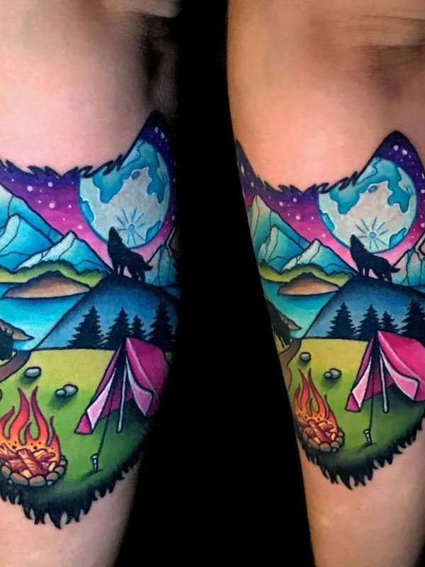 color illustrative Tatuagem em forearm #22334 | Tatuador Jon Leighton