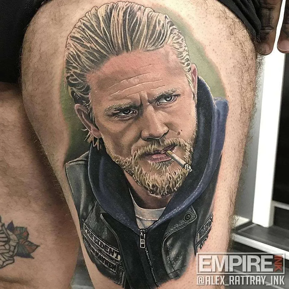 Tattoo artist Alex Rattray, authors style color portrait realism | United Kingdom