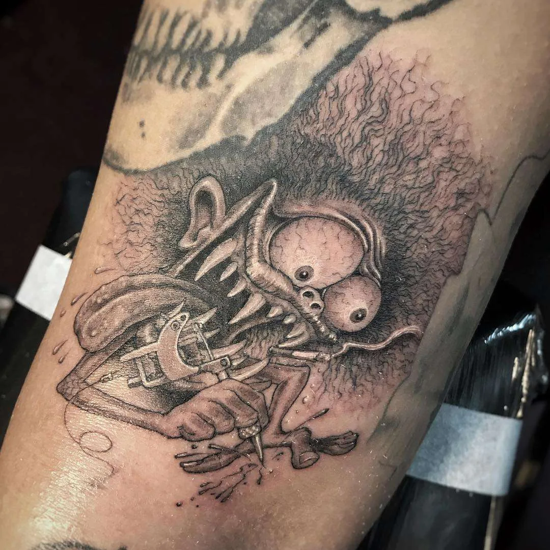 Tatuador Ben Grillo, estilo de autor black&grey surrealistic realism tattoo | USA