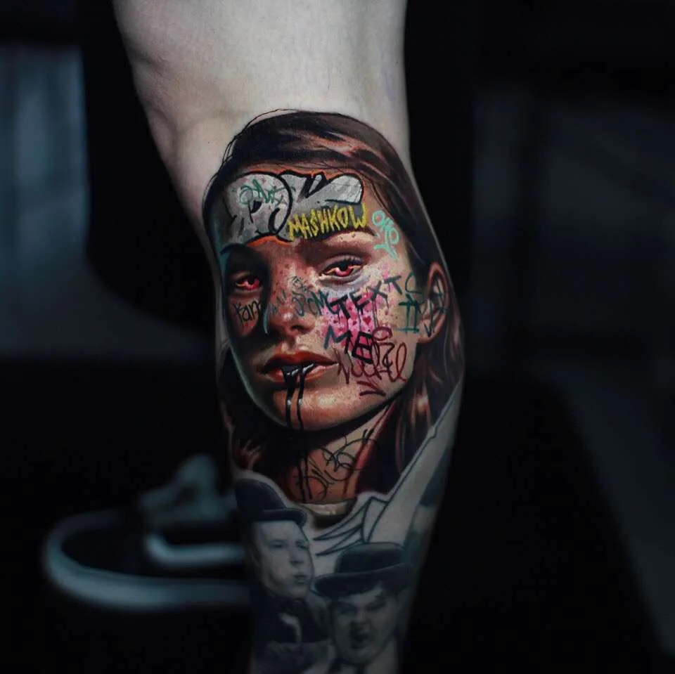 Tattoo artist Aleksey Mashkov, authors style color realistic tattoo | Russia, Moscow