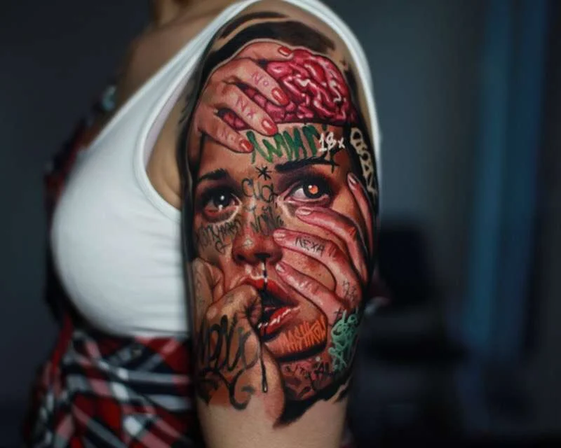 Tattoo artist Aleksey Mashkov