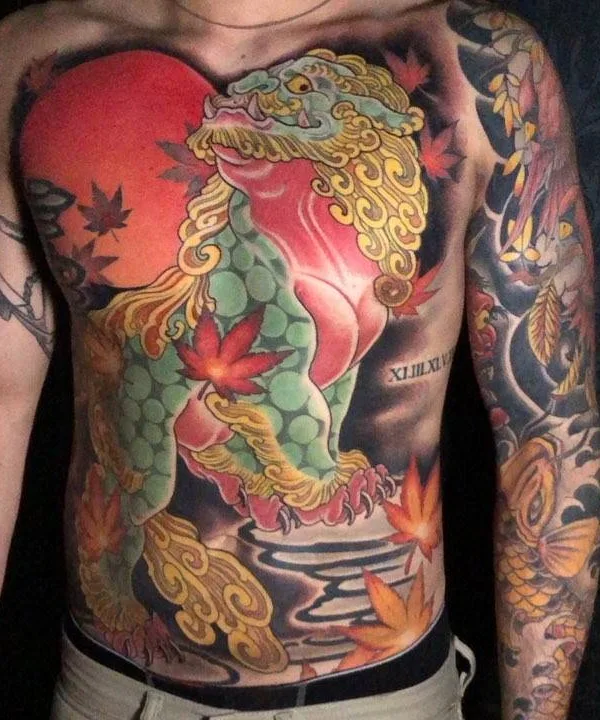 male color japanese Tatuagem em chest #31660 | Tatuador Dan Pemble