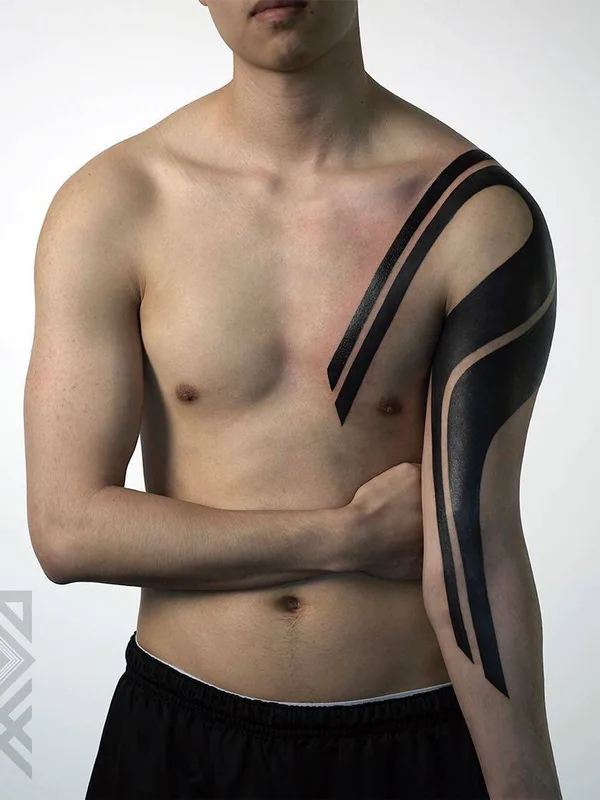 male black blackwork Tatuagem em full sleeve #31792 | Tatuador ROXX