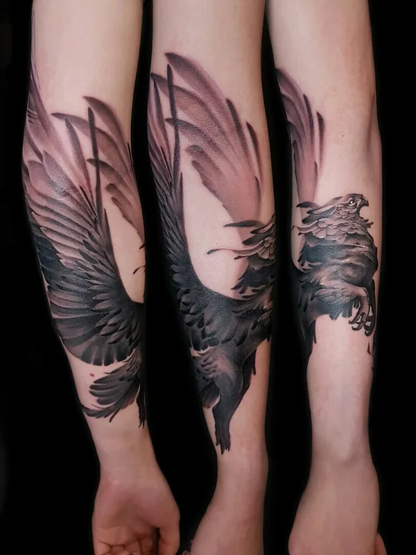 black and grey realism татуировка на forearm #31880 | Тату мастер Егор Вавилов