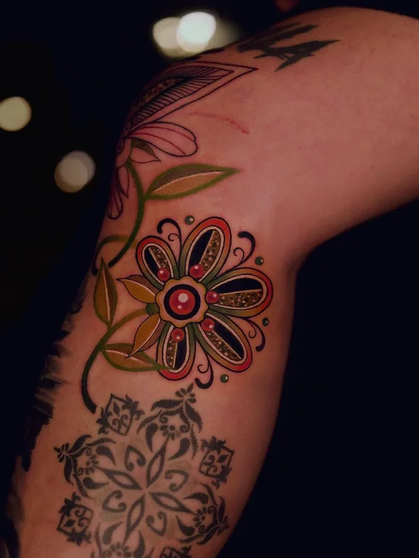 color neo traditional tatouage sur shoulder #41112 | Artiste tatoueur MICO