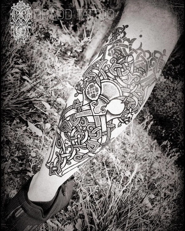 Celtic Celtic knot, Cross tattoo on Forearm