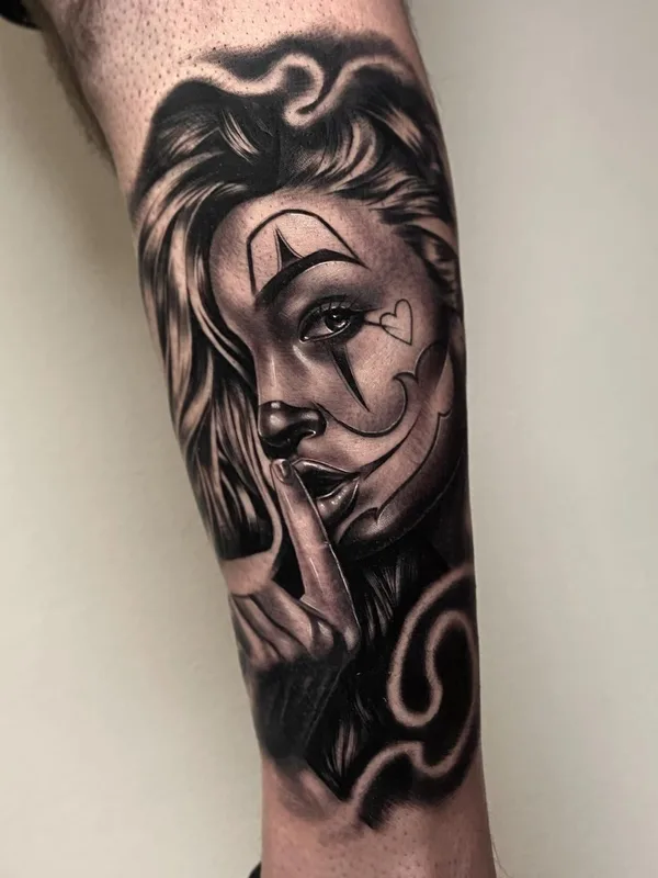 female black and grey black and grey татуировка на forearm #41303 | Тату мастер Samuele Ventura