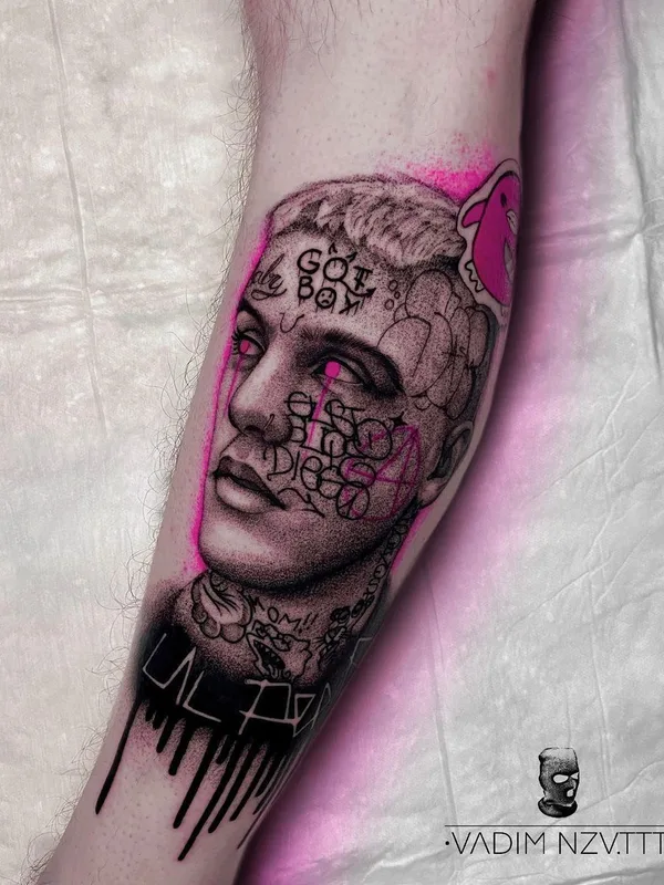 color black and grey татуировка на forearm #41458 | Тату мастер Вадим Неизвестных