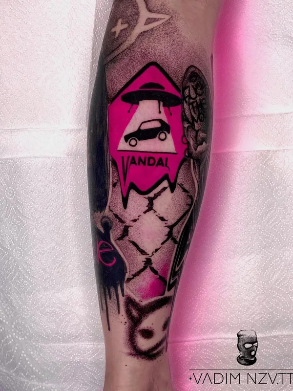 color graphic татуировка на forearm #41459 | Тату мастер Вадим Неизвестных