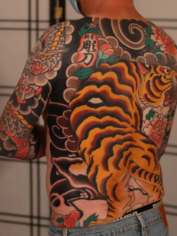 male color japanese tattoo on full back #41521 | Tattoo Artist Thomas Piñeiro