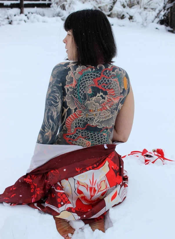 Japanese Dragon tattoo on Full Back