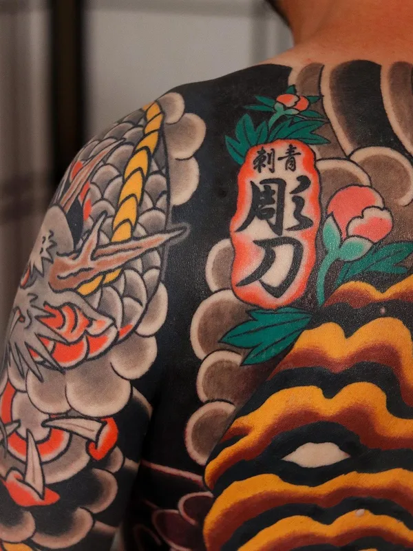 male color japanese tattoo on shoulder #41527 | Tattoo Artist Thomas Piñeiro