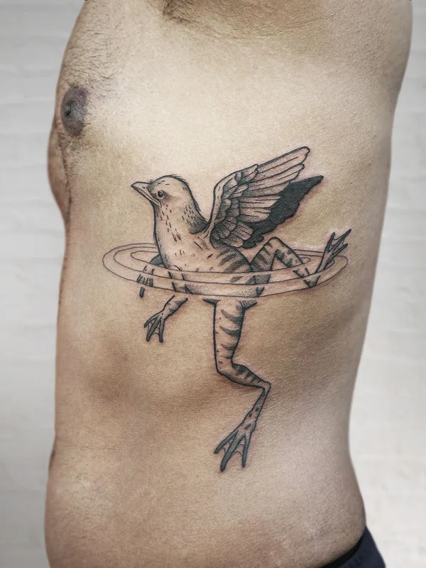 male black and grey sketch Tatuaggio su side #41690 | Tatuatore Christian Eisenhofer