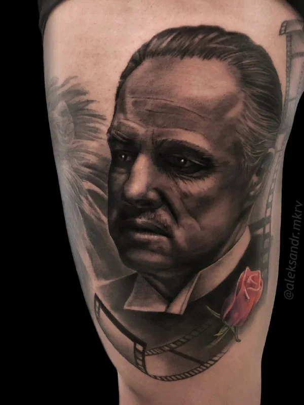 color realism 타투 부위 thigh #55829 | 타투이스트 Aleksandr Makarov