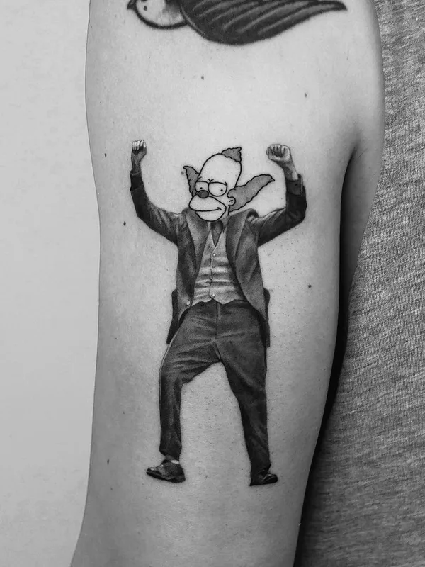 black and grey black and grey tattoo on upper arm #55864 | Tattoo Artist Dani Sanz