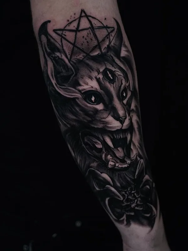 black and grey black and grey tattoo on forearm #56081 | Tattoo Artist Ruslan Novak