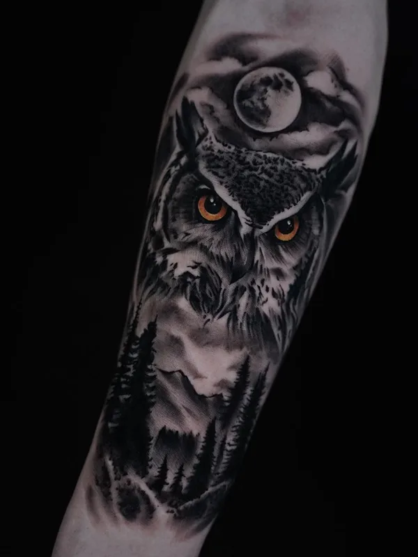 black and grey realism tattoo on forearm #56083 | Tattoo Artist Ruslan Novak