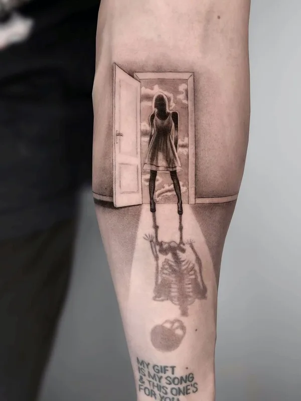 black and grey realism tattoo on forearm #56119 | Tattoo Artist Fountain