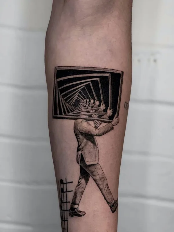 black and grey blackwork tattoo on forearm #56124 | Tattoo Artist Fountain