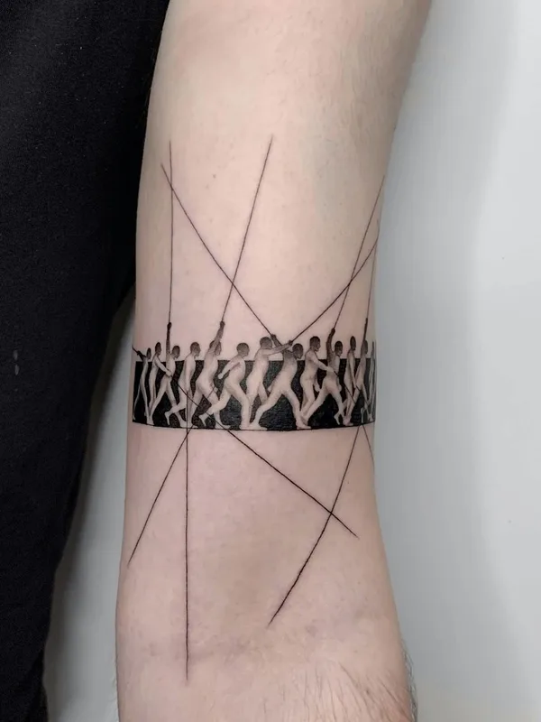 black blackwork tattoo on forearm #56125 | Tattoo Artist Fountain