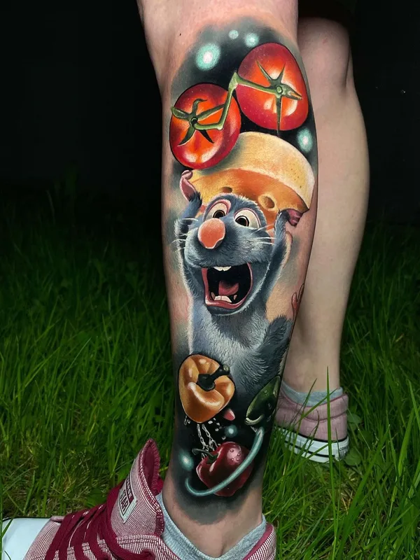 color realism 타투 부위 calf #56166 | 타투이스트 Sergei Grevtsev