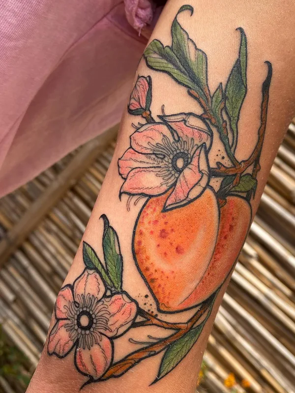 color illustrative tattoo auf forearm #56174 | Tätowierer Kirsten Grzeskowiak