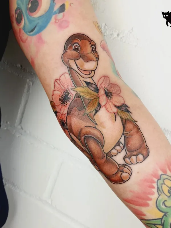 color cartoon 纹身 在 forearm #56294 | 纹身师 Frau Miau Tattoo