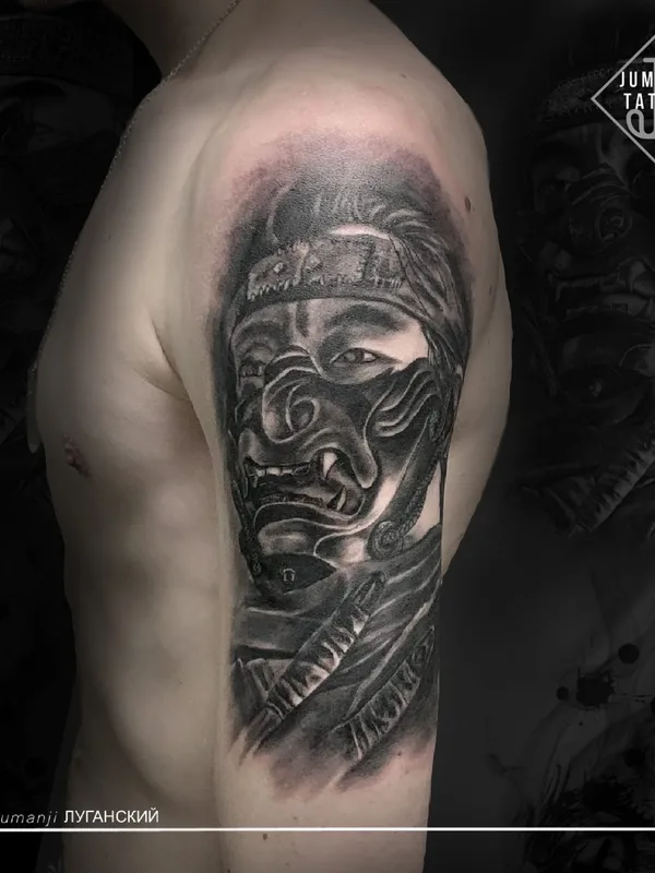 male black and grey realism tattoo on shoulder #56488 | Tattoo Artist Сергей Луганский