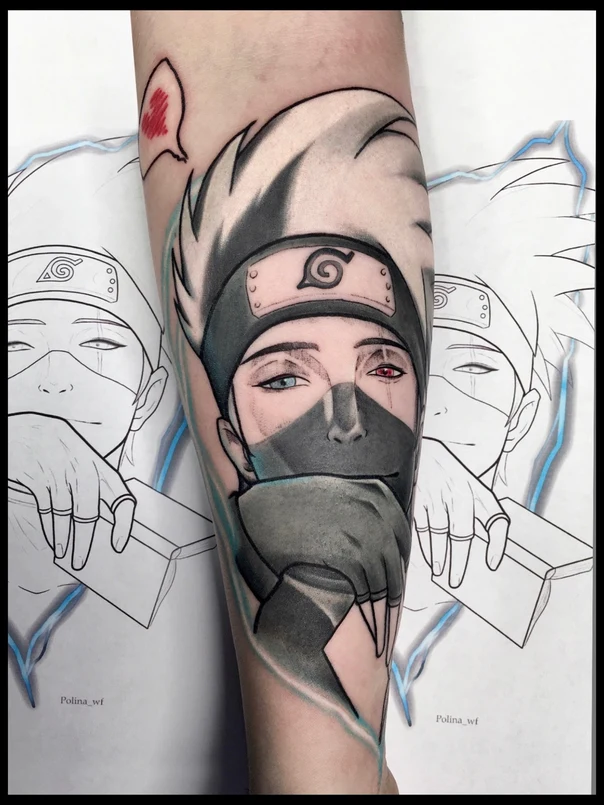 Аниме Anime, Character tattoo на Предплечье