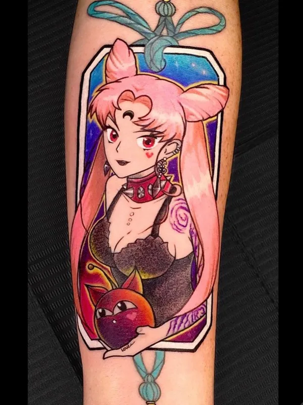 color anime tattoo on forearm #56504 | Tattoo Artist Полина Сметанина