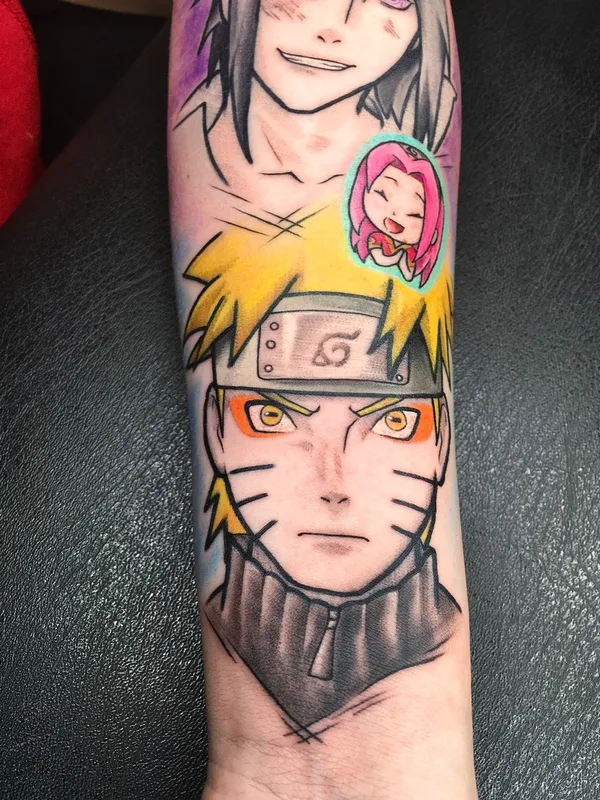 color anime tattoo on forearm #56511 | Tattoo Artist Полина Сметанина
