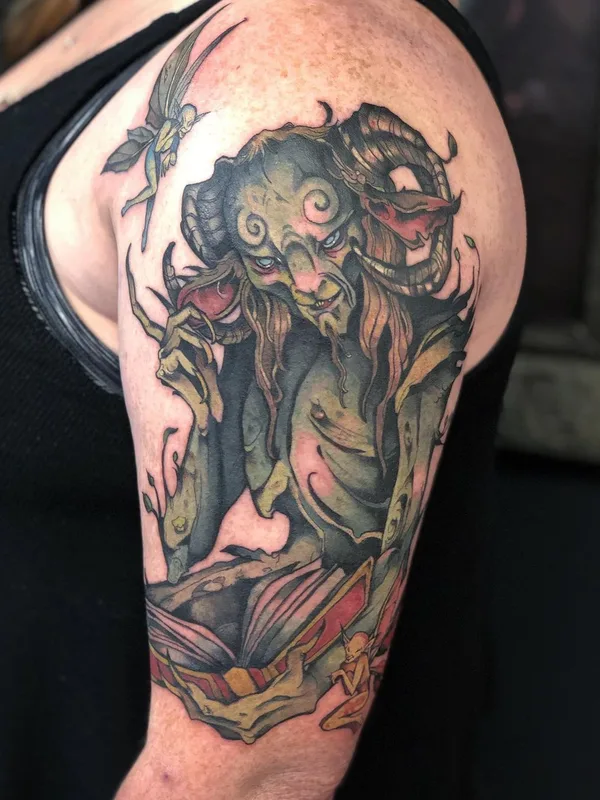 color illustrative tatouage sur upper arm #56529 | Artiste tatoueur Ellie Livingston