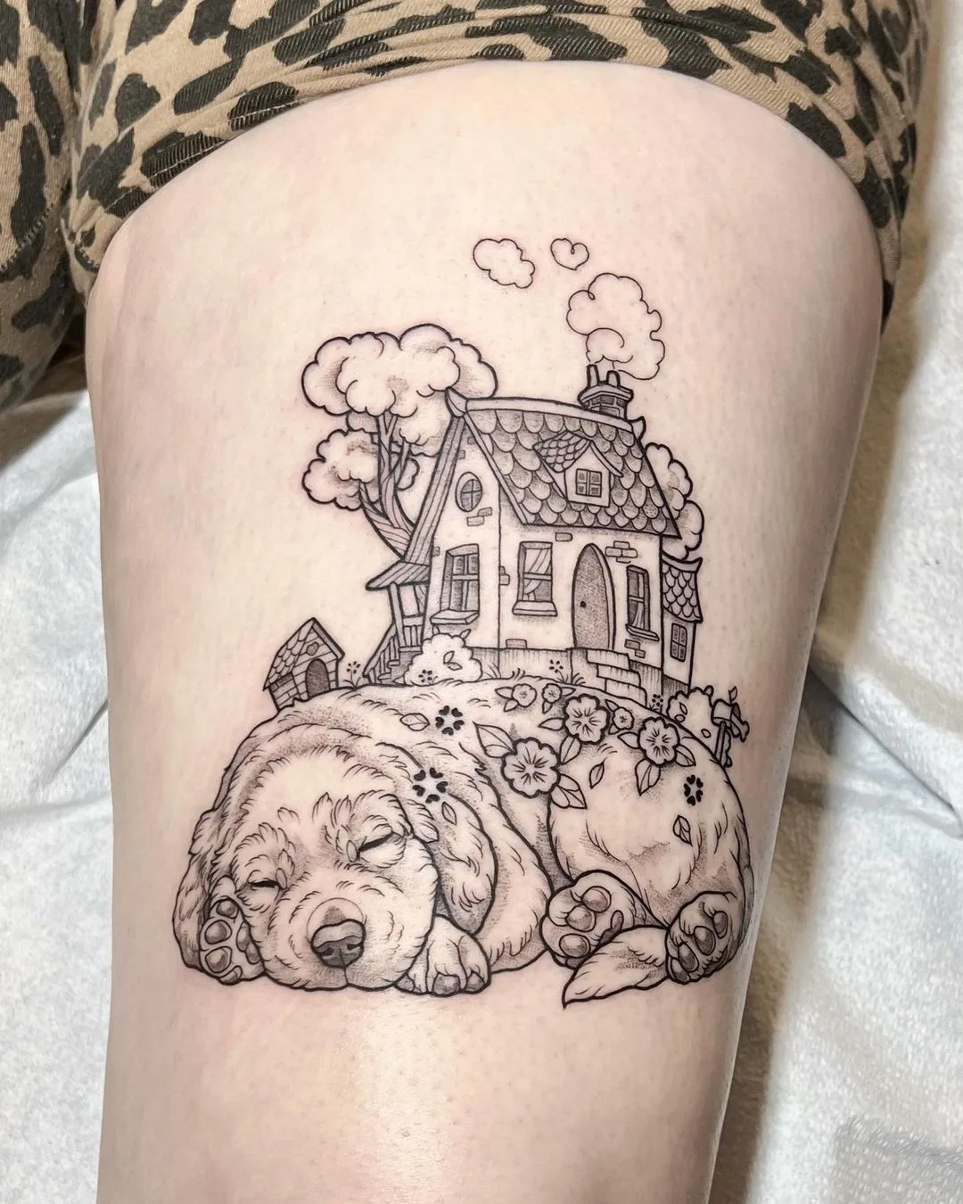 graphics dog tattoo by Maret Brotkrumen 