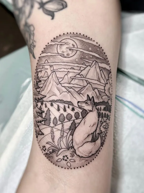 black and grey blackwork tattoo auf forearm #56780 | Tätowierer Maret Brotkrumen