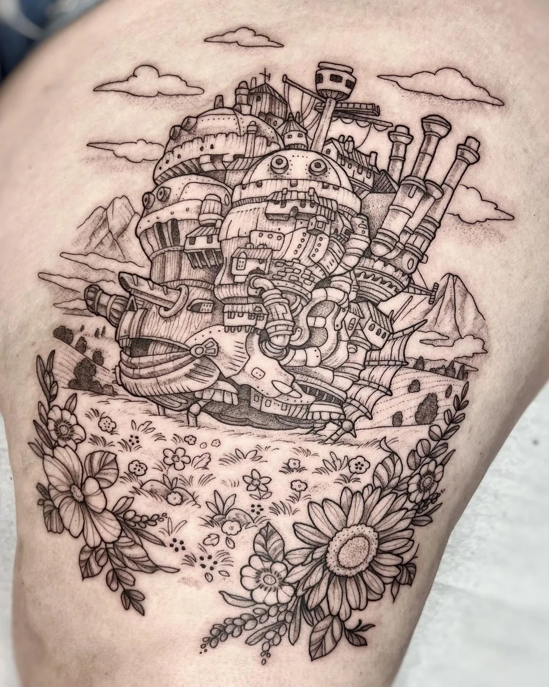 graphics anime tattoo by @lordenstein_art