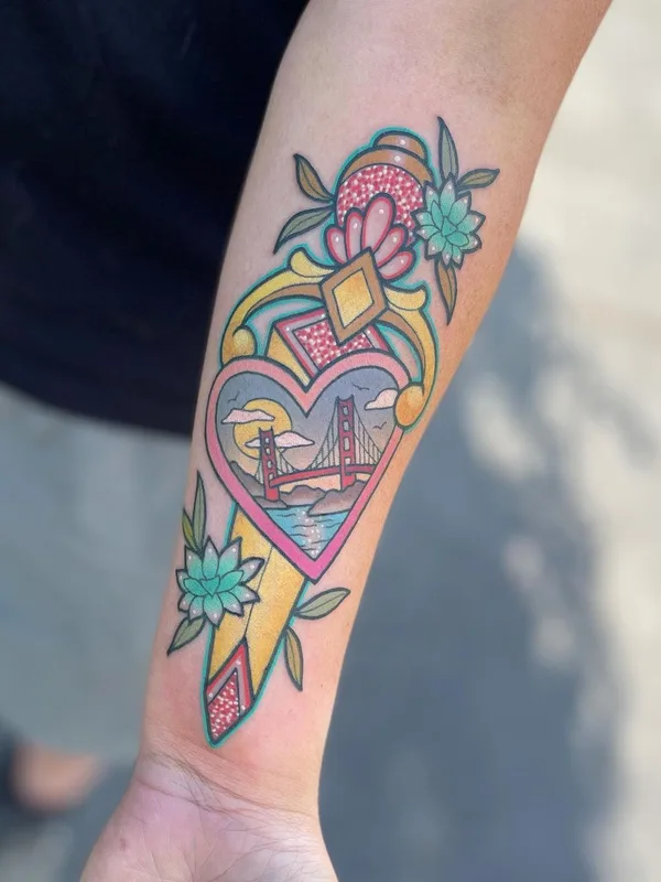 color neo traditional татуировка на forearm #56891 | Тату мастер Katie McGowan