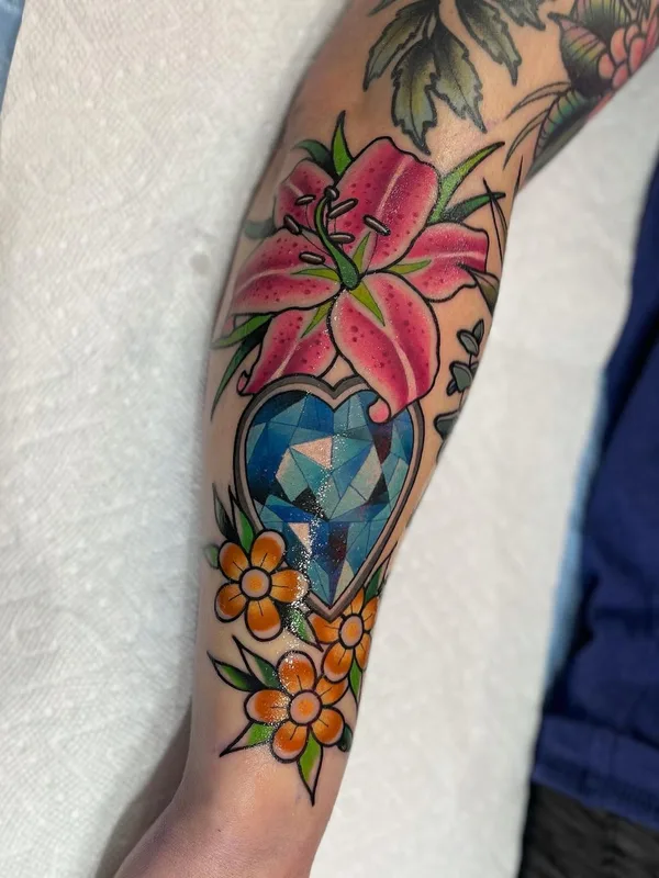 color neo traditional татуировка на forearm #56887 | Тату мастер Katie McGowan