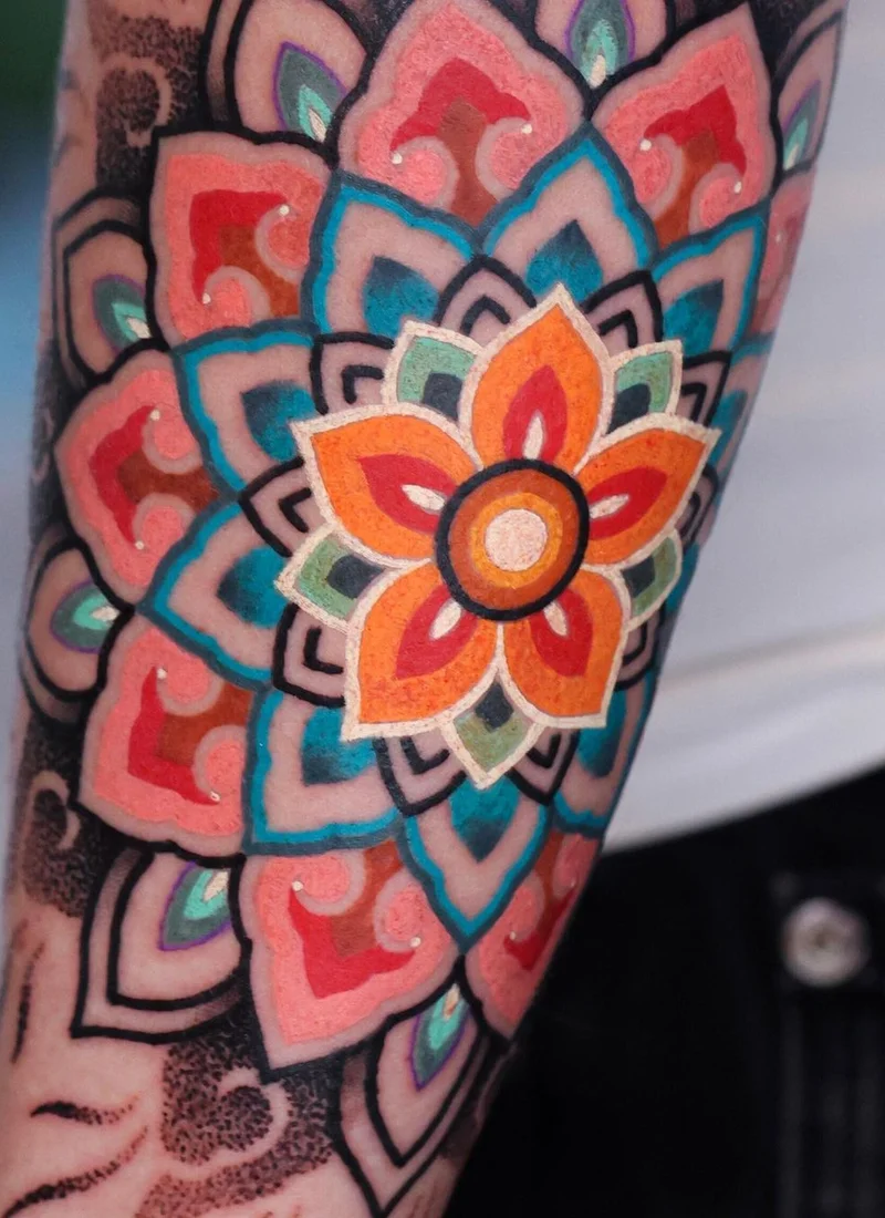 Tatuaggi mandala Dancheon di Kiwa