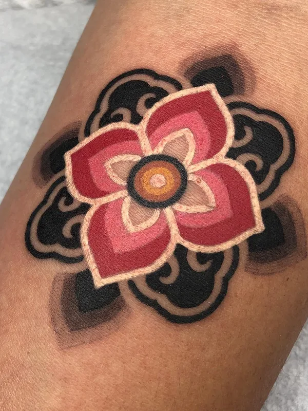 color ornamental tattoo on forearm #56956 | Tattoo Artist Kiwa