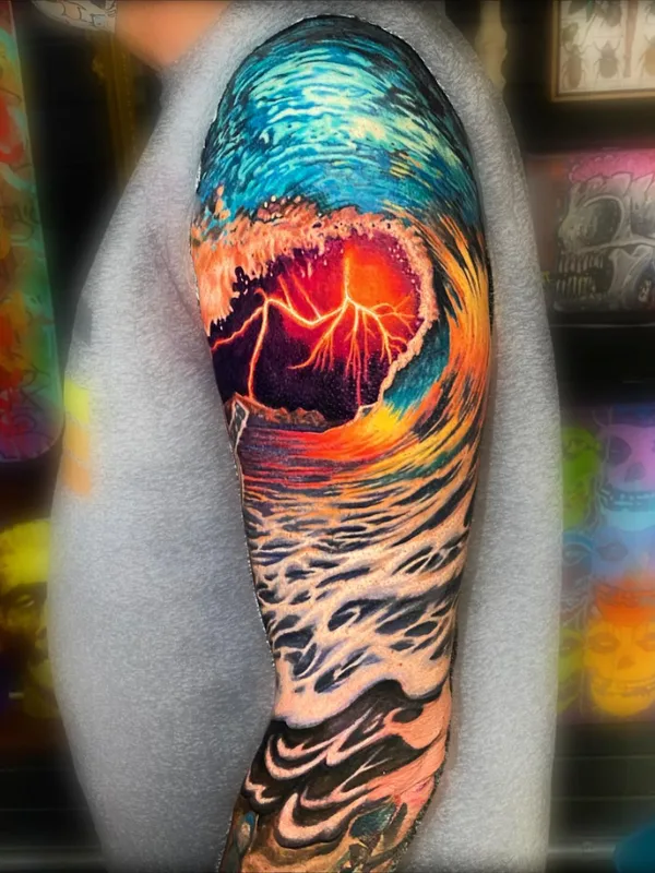 color realism Tatuaggio su full sleeve #57068 | Tatuatore Sean Gilbert
