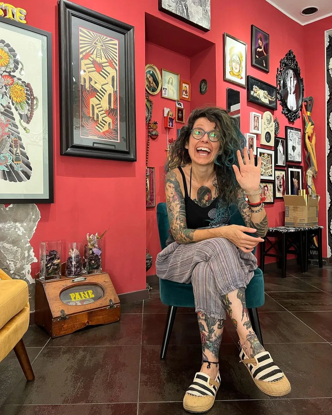 Tattoo artist Anita Rossi
