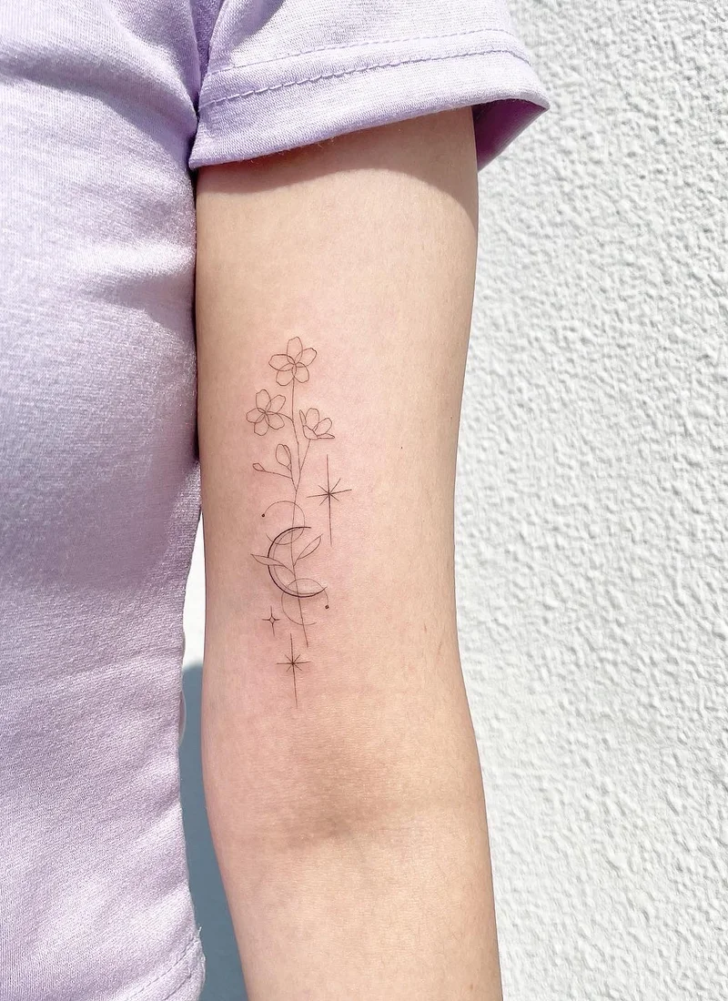 Sop Tattoo의 원 라인 타투