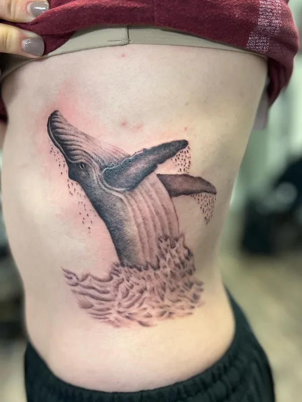 black and grey realism Tatuaggio su side #57365 | Tatuatore Kamberly Ledford
