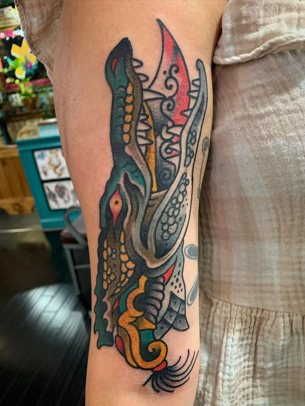 color neo traditional Tatuagem em forearm #57388 | Tatuador Jason Thomas