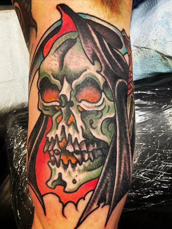 color traditional Tatuagem em forearm #57391 | Tatuador Jason Thomas