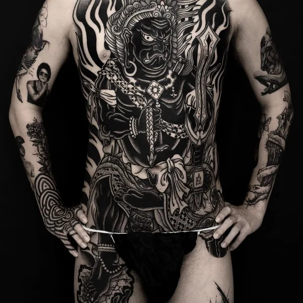 Japanese tattoo by Dino in Hollywood