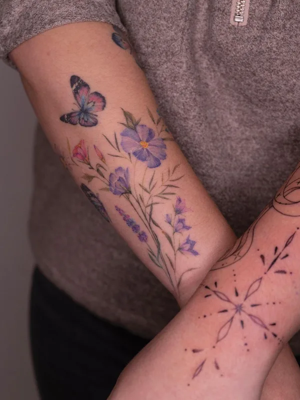 color watercolor Tatuaggio su forearm #57641 | Tatuatore Anna Botyk